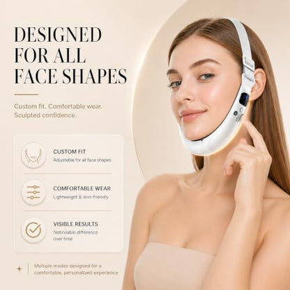 💆‍♀️Electric V-Face Machine | 6 Modes 12 Gears for Jawline & Double Chin