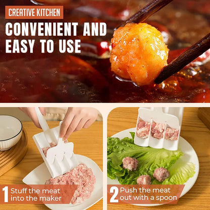 🏆LAST DAY SALE 50% OFF🔥Creative Kitchen Triple Meatball Maker