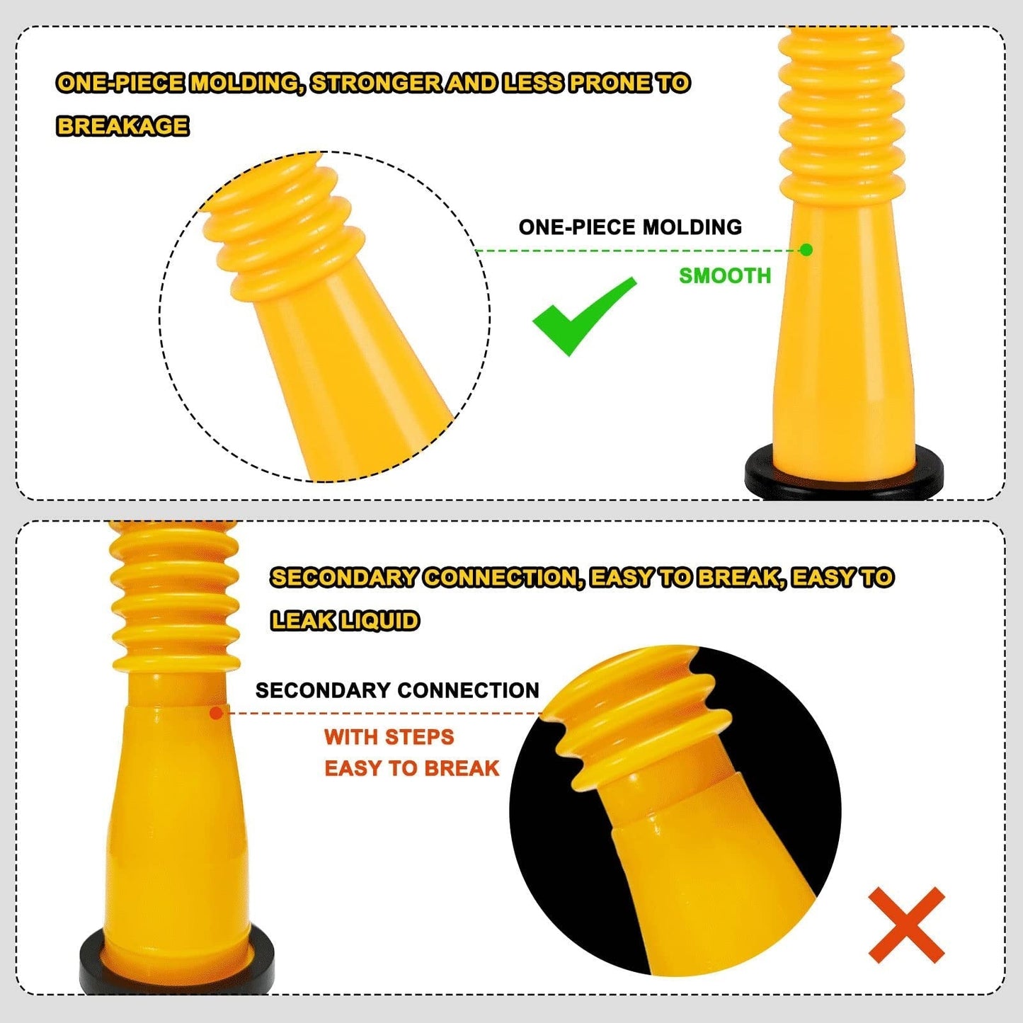 🔥Monthly sales of 200,000+ upgraded replacement gasoline cans with flexible nozzles
