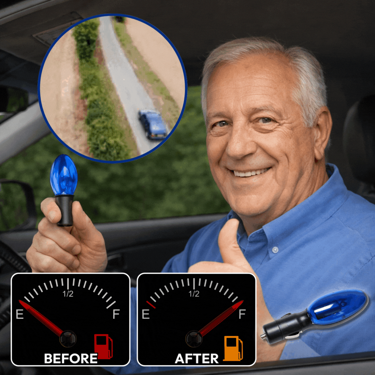 🚗Saves 49% on fuel consumption. — Plug-and-Play Fuel Saver: Drive Further, Improve Fuel Efficiency