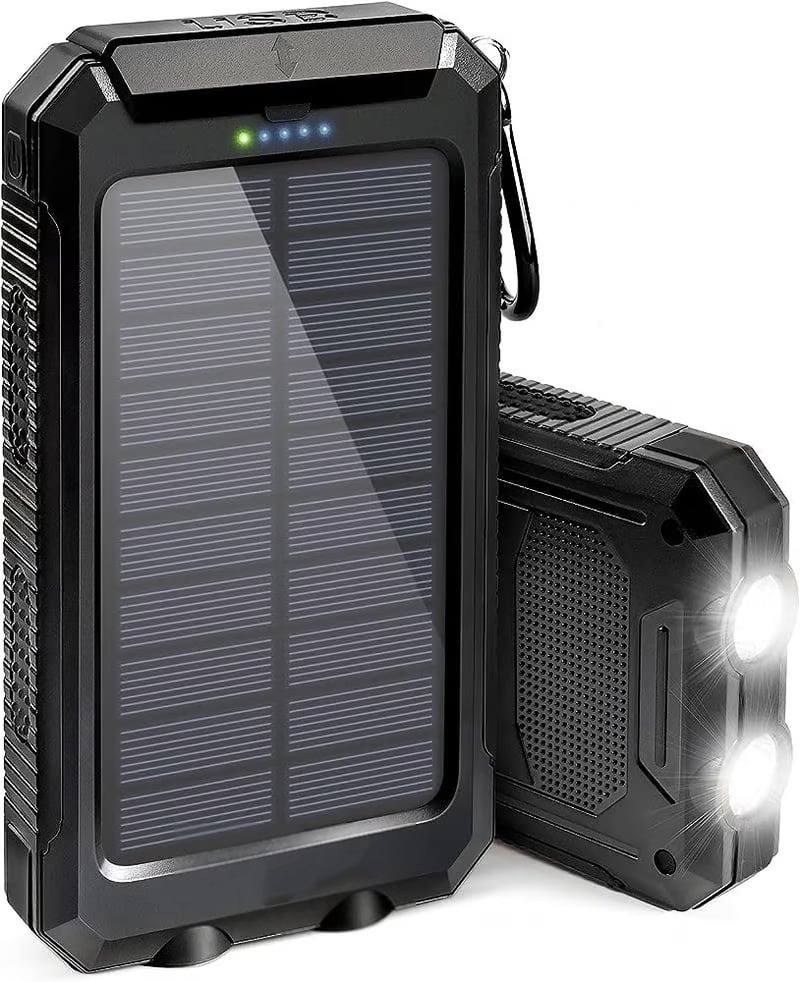 ✨Hot Seller | Portable Solar Power Bank with Built-in Adventure Light & Long-Lasting Battery Life