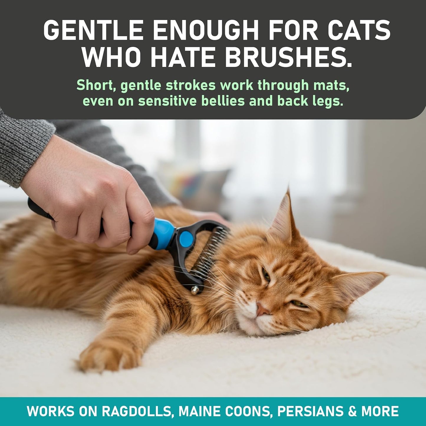 🎁New Arrival 50% OFF💥 2-in-1 Deshedding & Dematting Pet Brush