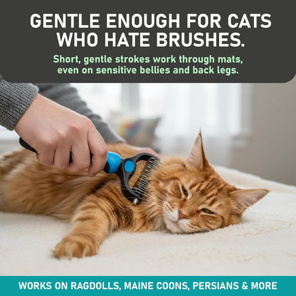 🎁New Arrival 50% OFF💥 2-in-1 Deshedding & Dematting Pet Brush