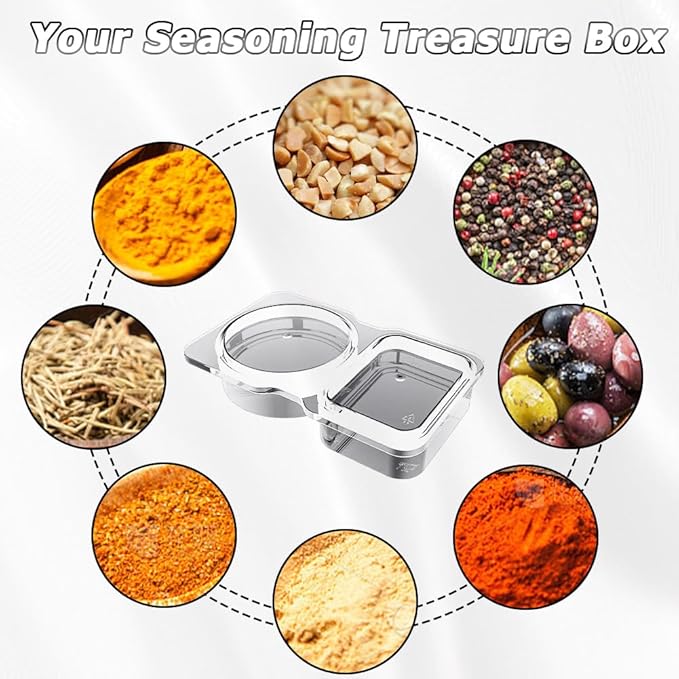 💥BUY 25 GET 25 FREE💥🥐Double Compartment Snack Containers With Lids