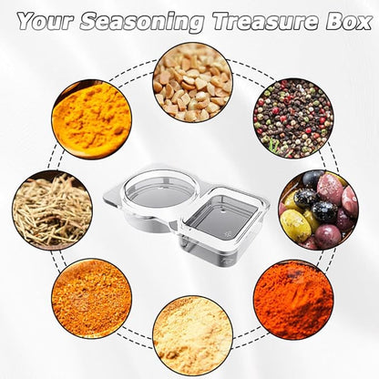 💥BUY 25 GET 25 FREE💥🥐Double Compartment Snack Containers With Lids