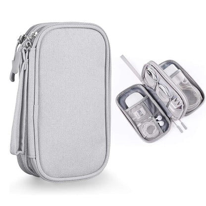 🔥Newest 2026 Model | 50% OFF Today | Travel Cable Organizer Bag – Dual-Layer Multifunctional Case