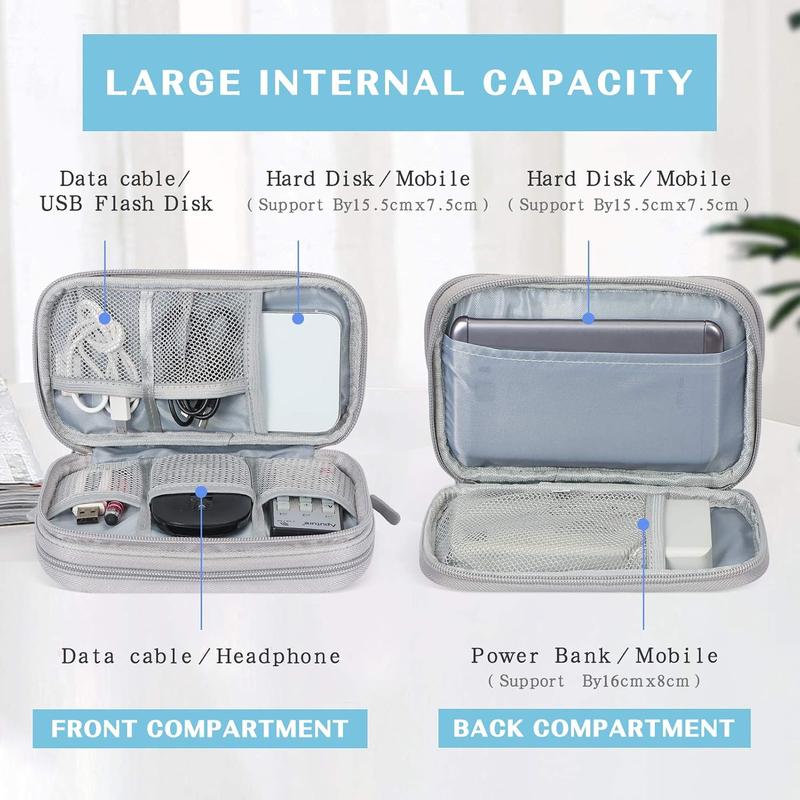 🔥Newest 2026 Model | 50% OFF Today | Travel Cable Organizer Bag – Dual-Layer Multifunctional Case