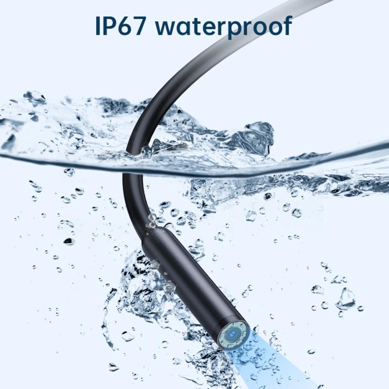 🏆LAST DAY SALE🎁✨TechView™🇬🇧HD Endoscope Camera for iPhone & Android – 1920P Inspection Scope with 8 Adjustable LED Lights 🔍📱