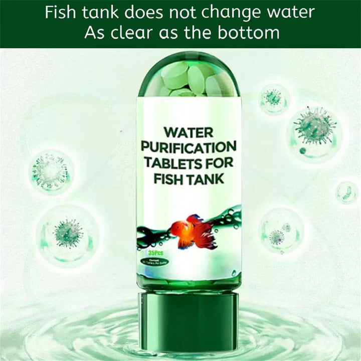 50% off, limited-time offer! Aquarium purification tablets (140 tablets) – safe for all fish | Use 1 to 4 tablets per 10 liters of water