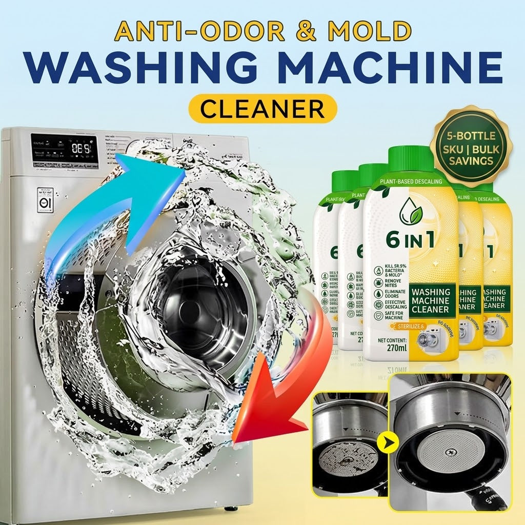 🎄Christmas Special Buy Two Get One Free🎄🧼Anti-Odor & Mold Washing Machine Cleaner✨
