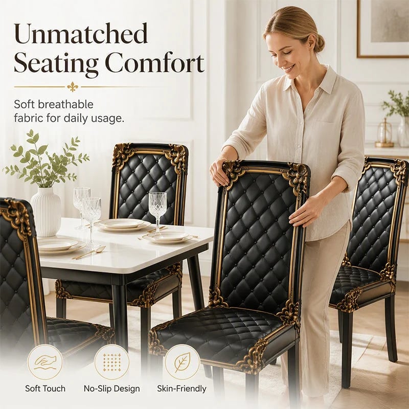 📢📢 Buy 3, get 3 free!! ⏰ Washable, stretchy chair cover – Snug-fitting, durable, and easy to clean ✨