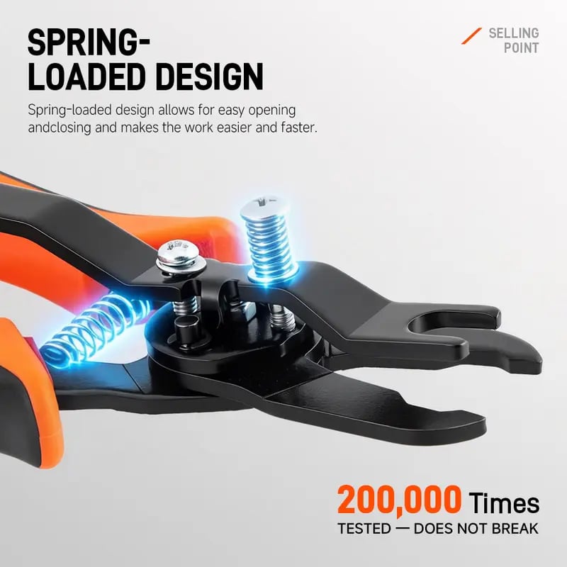 🛠️ Heavy Duty Push-to-Connect Air Hose Connector Remover Pliers