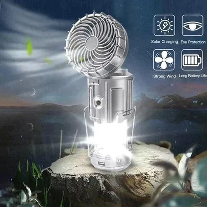 🎁5-in-1🎁Portable LED Camping Lantern With Fan💡