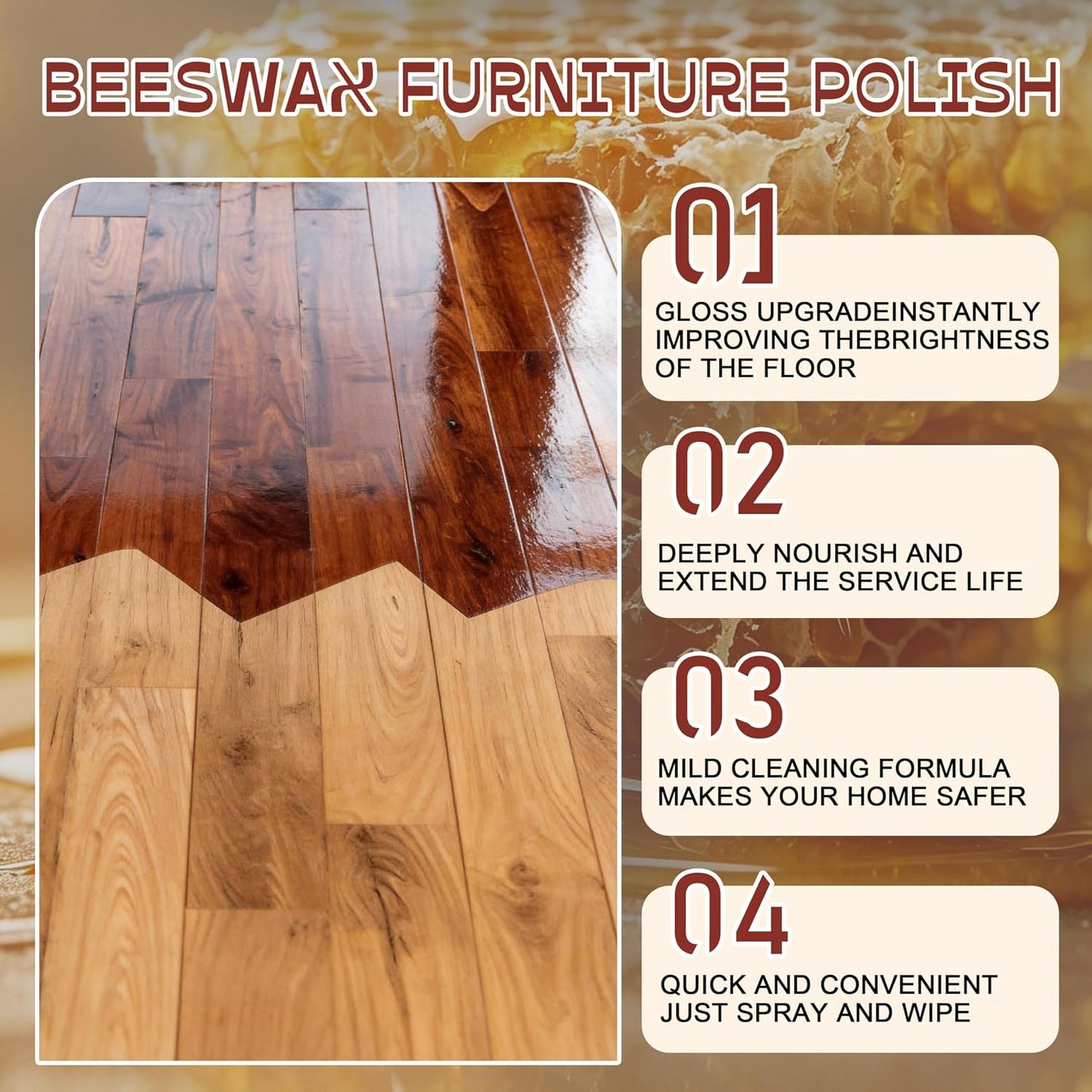 🥳2026 HOT SALE🥳⏰Limited-time 50% off  🔥Beeswax Wood Polish Spray
