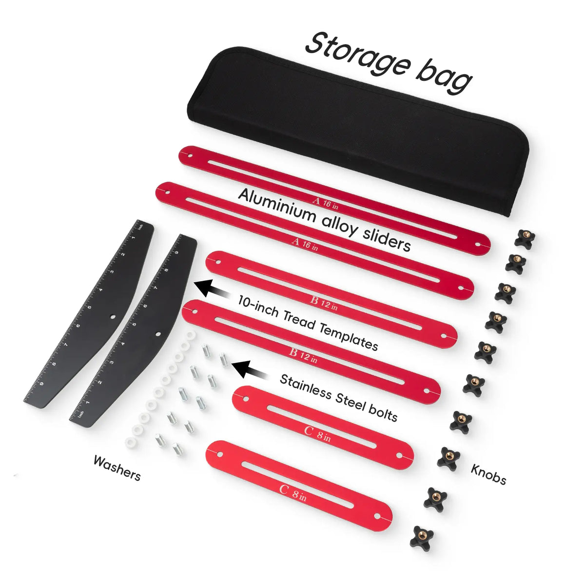 🛠️ Half-Price Offer ⚙ Aluminum Alloy Stair Tread Template Tool