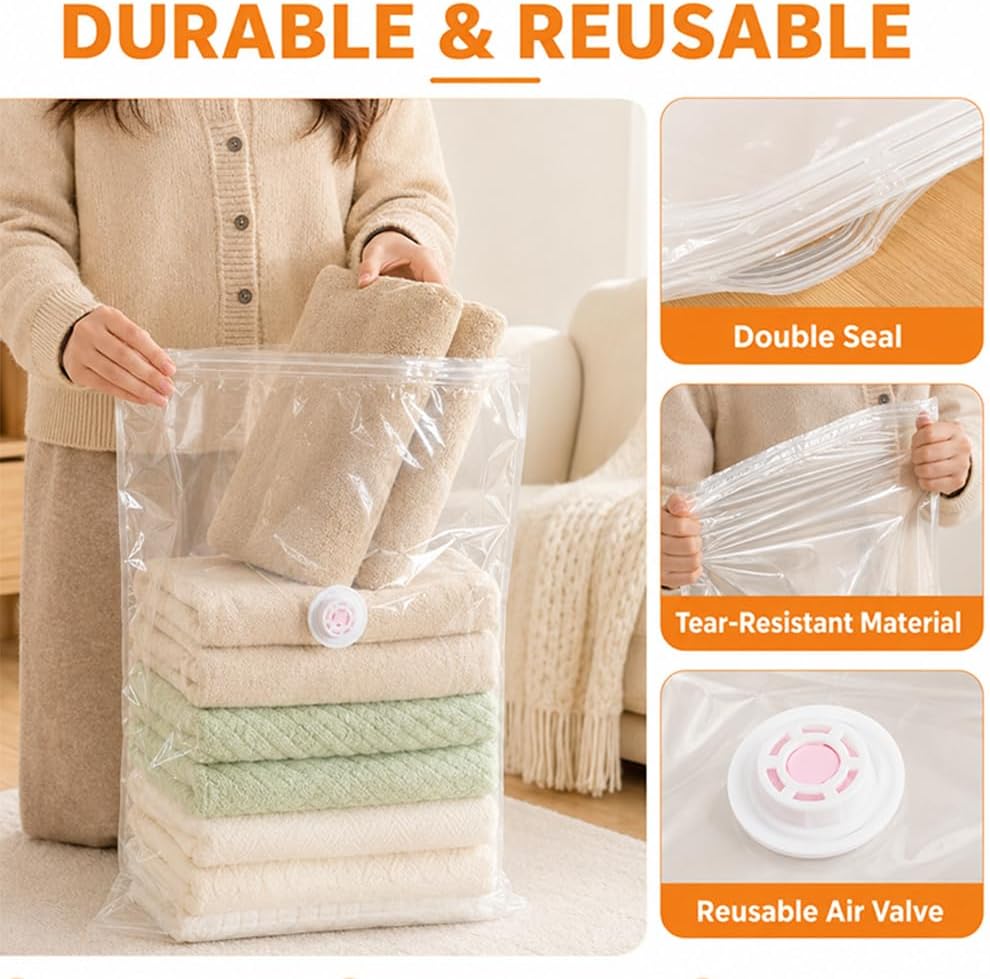 💥 Last 200 units—50% Off ✅New transparent thickened vacuum compression bag