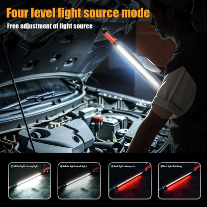 Under-hood work light strip, 3000 lumens LED magnetic light strip with hook, ideal for mechanics, auto repairers and garage use.