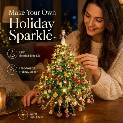 🎁 DIY Beaded Christmas Tree – Complete Craft Kit for Festive Holiday Décor & Gifting
