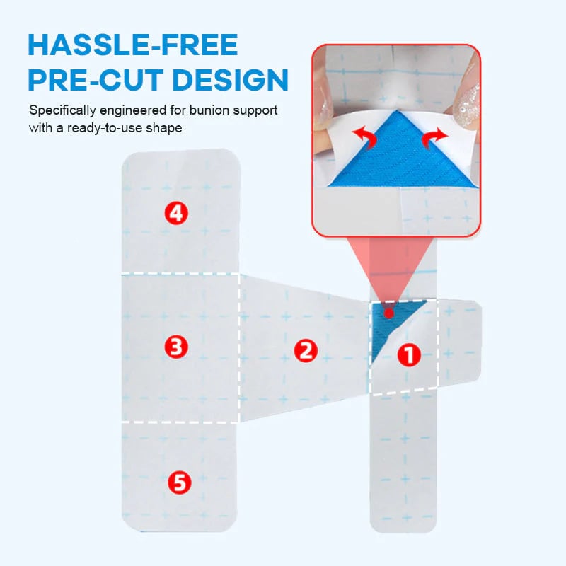 50% off – latest 2026 products👣Pre-cut Hallux Valgus Corrector Kinesiology Tape
