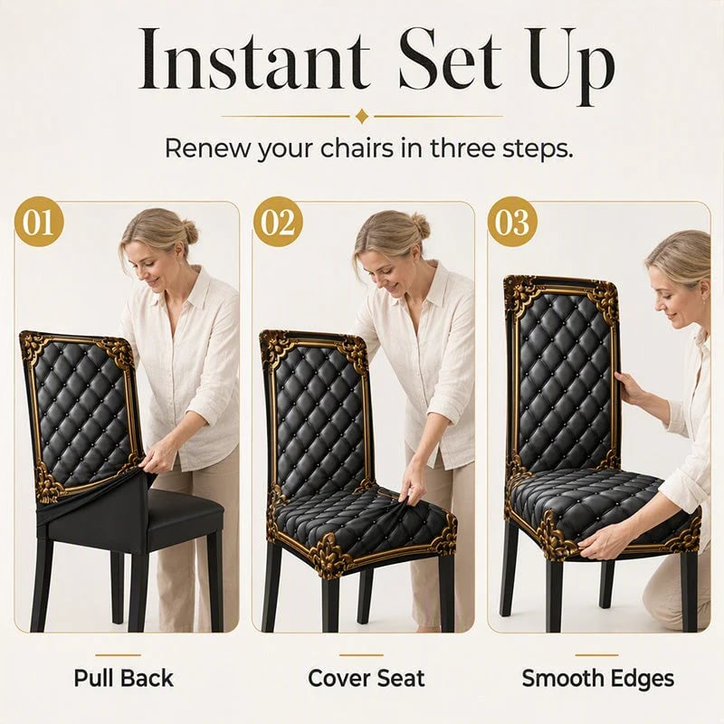 📢📢 Buy 3, get 3 free!! ⏰ Washable, stretchy chair cover – Snug-fitting, durable, and easy to clean ✨