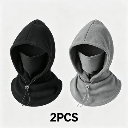 🧣2-in-1 Flannel Mask & Hat | Windproof Thermal Neck Visor Hat for Cycling 🚴