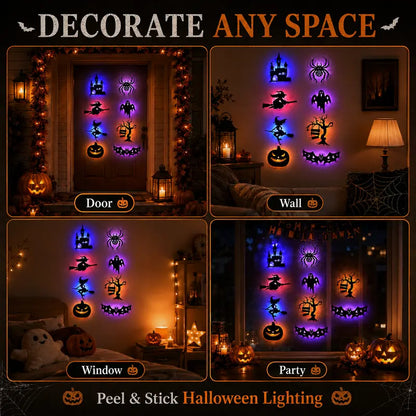 🎃 50% OFF Halloween LED Wall Light Stickers 👻 Peel & Stick Spooky Decor