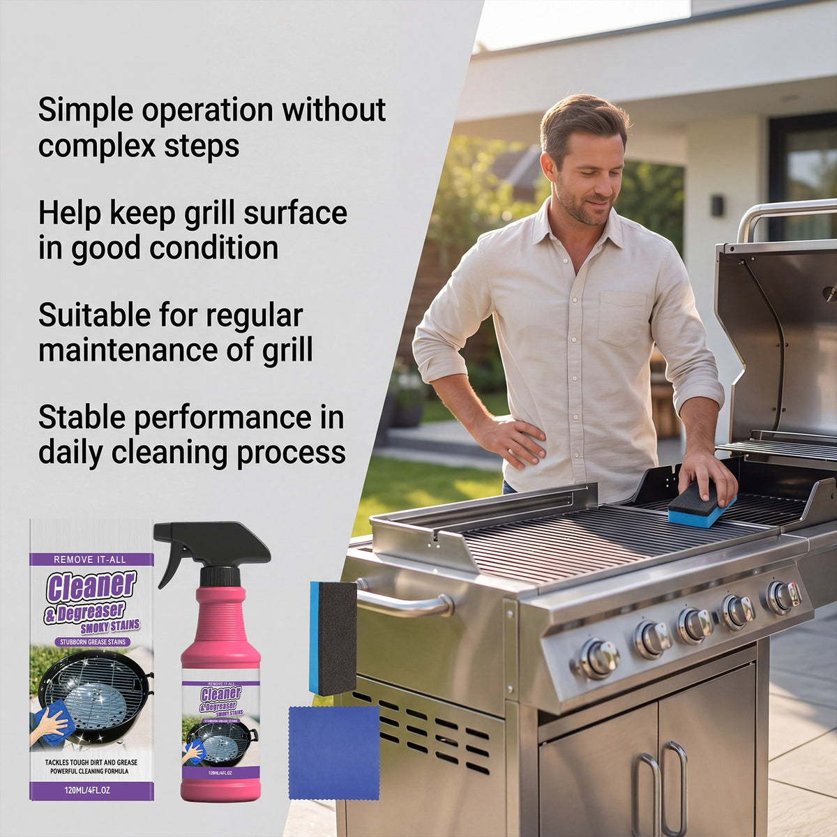 Buy 1 get 1 free 🔥High-performance spray against stubborn barbecue grease
