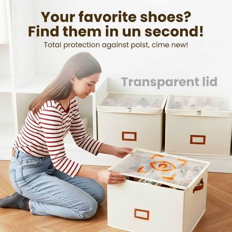 ⏰ Limited-time 50% off! 👟 Foldable fabric shoe box storage box