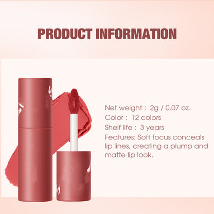 💄Matte 2-in-1 Lip & Cheek Tint – Airy Lip Glaze – Non-Transfer Lip Color