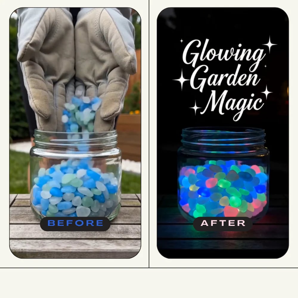 💥50%OFF💥🌈Colorful Glow-in-the-Dark Garden Stones