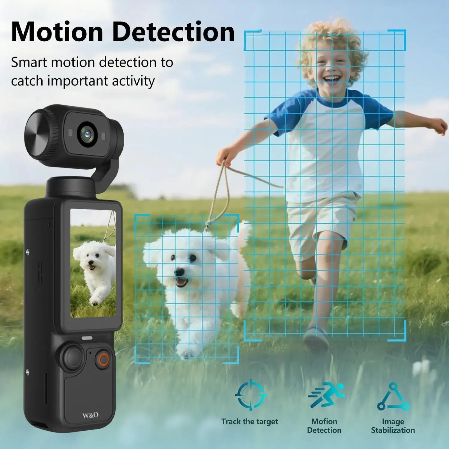 🎥 Upgraded Vlog Camera – 180° Rotating Lens, Full-Body Video Recorder