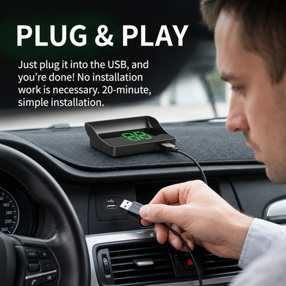 🚗 Half-price offer for the first 50 customers 🔥 Car Head-Up Display (HUD) GPS Digital Speedometer
