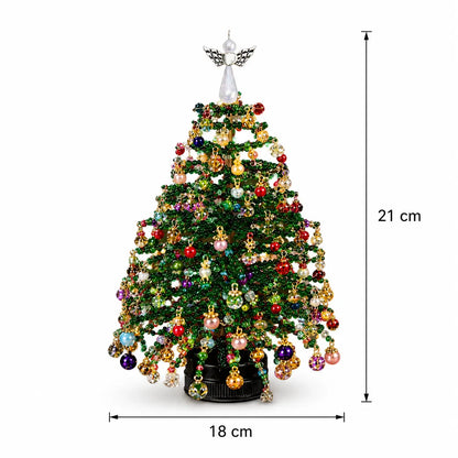 🎁 DIY Beaded Christmas Tree – Complete Craft Kit for Festive Holiday Décor & Gifting