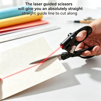 💕Buy 1 Get 1 Free✂️Laser Guided Scissors for Fabric Cutting Infrared-assisted Scissors