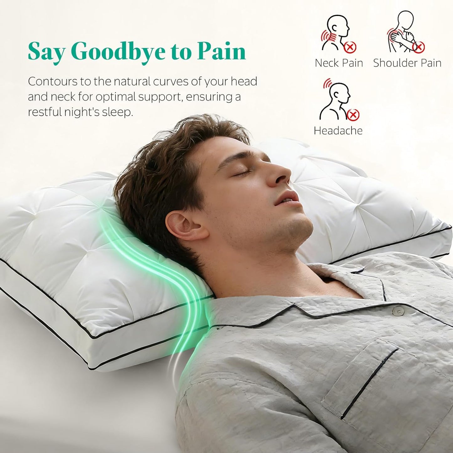 3D Bread Down Bed Pillows