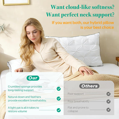 3D Bread Down Bed Pillows