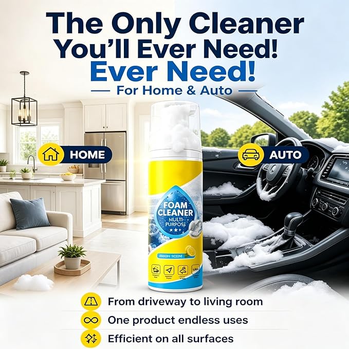 ✨ Powerful Enzyme Foam Cleaner For Stubborn Stains On Any Surface