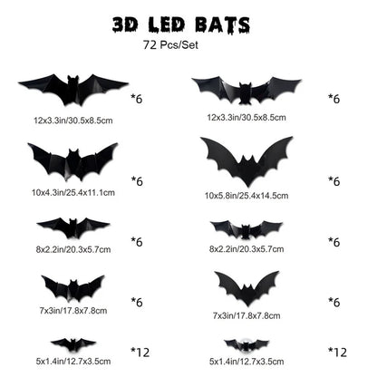 Halloween Special Offer: 50% Off 🔥3D Bat-Shaped LED Decorations