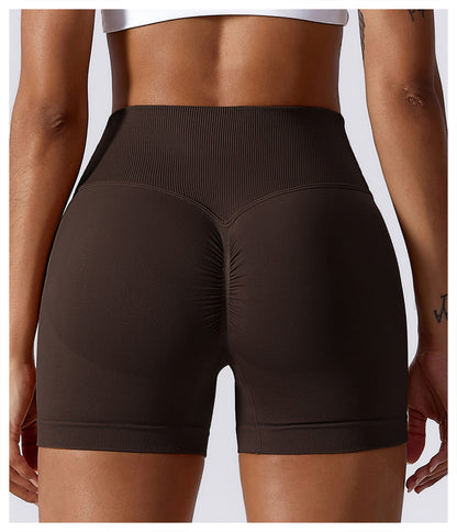 High Waist Stretch Yoga Shorts
