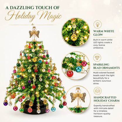 🎁 DIY Beaded Christmas Tree – Complete Craft Kit for Festive Holiday Décor & Gifting