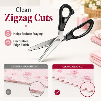 ✂️ Serrated Stainless Steel Scissors ✨The Ideal Choice for DIY Crafts