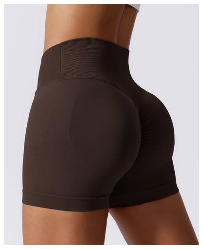 High Waist Stretch Yoga Shorts