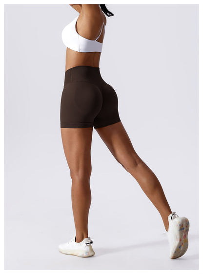 High Waist Stretch Yoga Shorts
