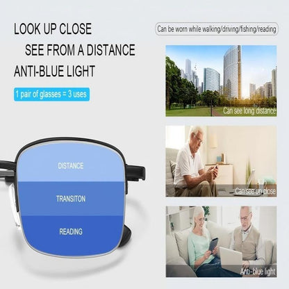 🔥New 2026 models available! Buy one get one free!👓 Anti-blue light smart photochromic reading glasses