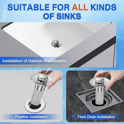 🔥Limited-time 50% off, stainless steel odor-proof bathroom sink stopper