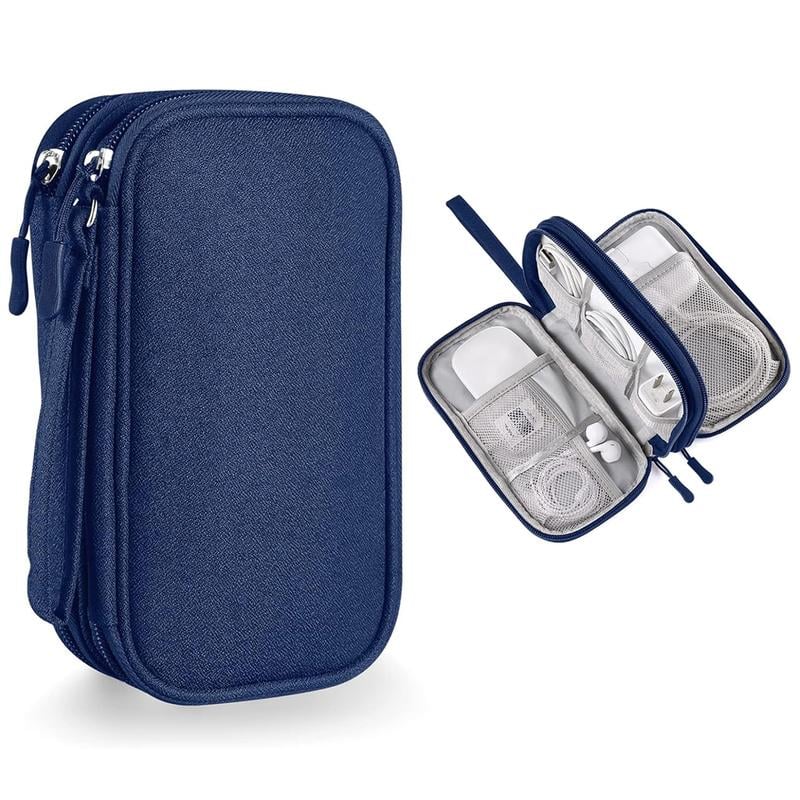 🔥Newest 2026 Model | 50% OFF Today | Travel Cable Organizer Bag – Dual-Layer Multifunctional Case