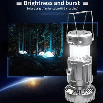 🎁5-in-1🎁Portable LED Camping Lantern With Fan💡
