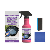 Cleaning agent + sponge + towel