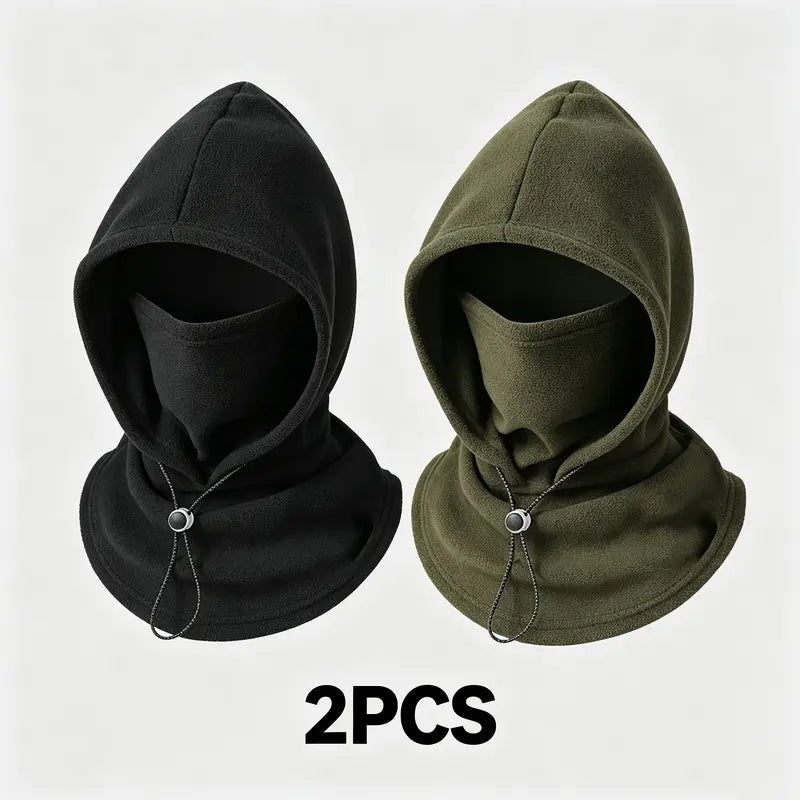 🧣2-in-1 Flannel Mask & Hat | Windproof Thermal Neck Visor Hat for Cycling 🚴