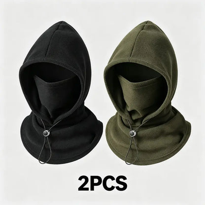 🧣2-in-1 Flannel Mask & Hat | Windproof Thermal Neck Visor Hat for Cycling 🚴